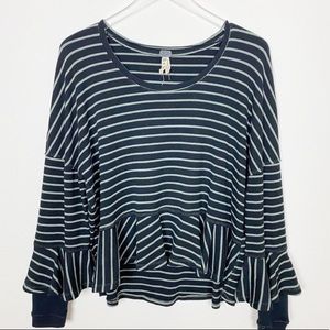 Free People stripped long sleeve